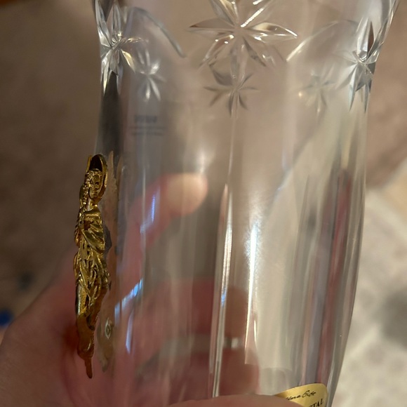 Bohemian lead crystal candle holder - Picture 2 of 8